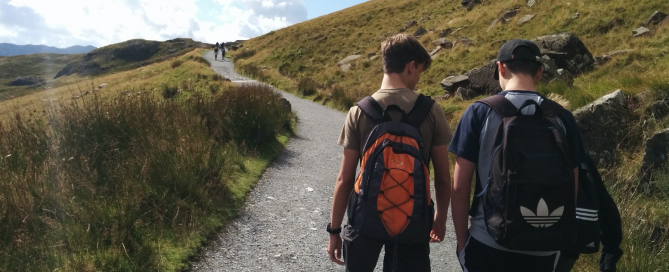 Sam Barker and James Parkinson climb Snowdon for Aegis