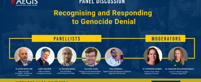 Panel discussion - recognising and responding to Genocide denial