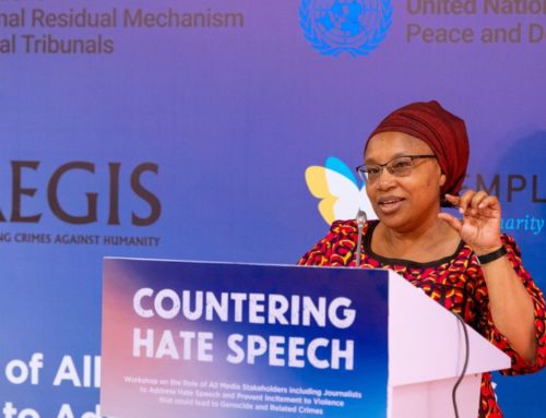 UN Special Adviser on the Prevention of Genocide holds media workshop with Aegis at Kigali Genocide Memorial